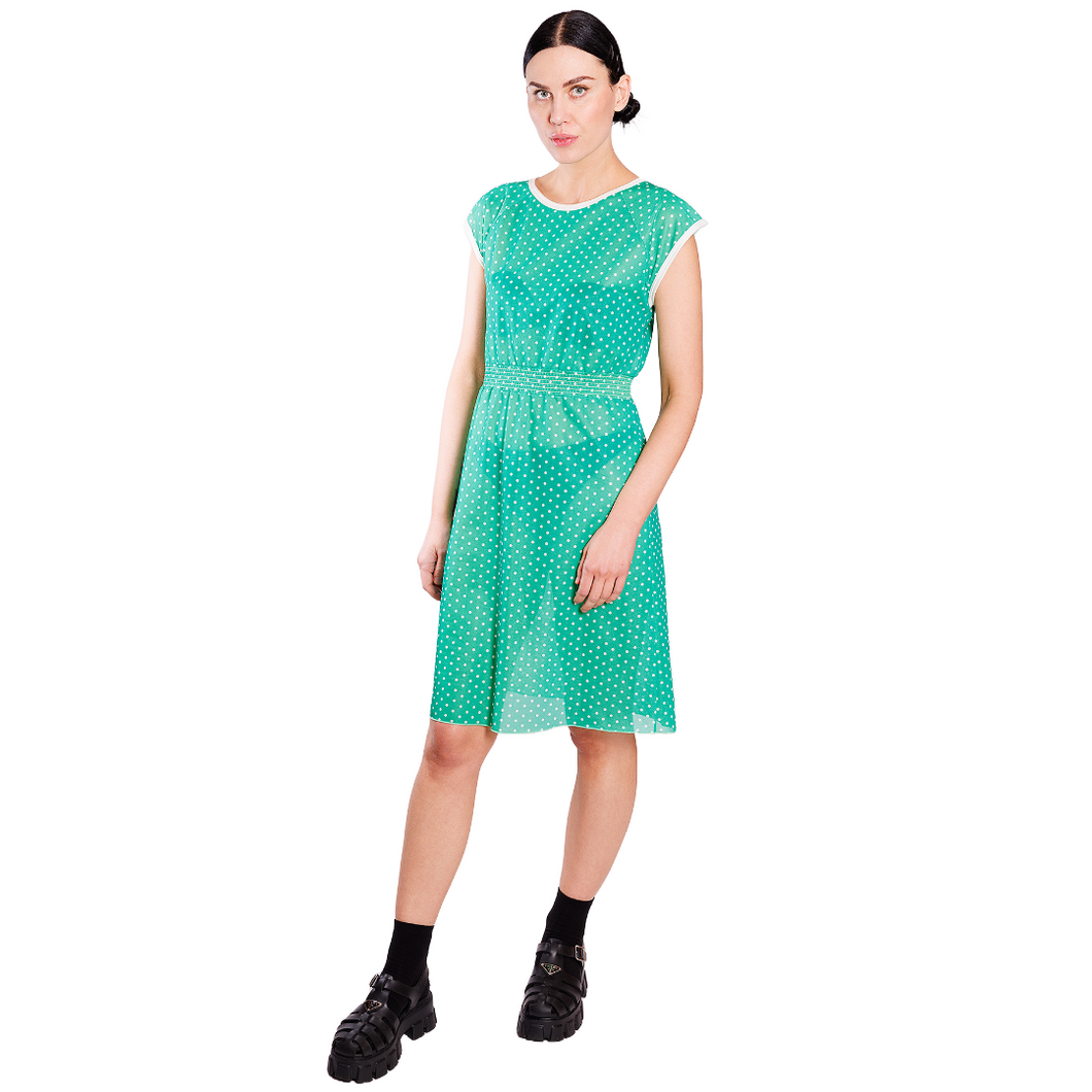 Sweet Green Polka Dot Dress