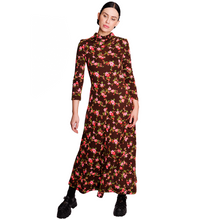 Load image into Gallery viewer, 70s Floral Cowl-Neck Maxi
