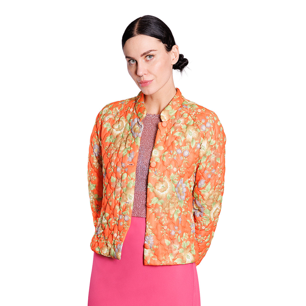 70s Reworked Floral Quilted Jacket