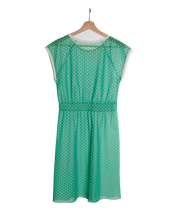 Load image into Gallery viewer, Sweet Green Polka Dot Dress
