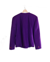 Load image into Gallery viewer, 90s/00s Purple Pure-Wool Blazer
