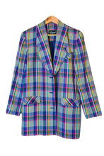 Load image into Gallery viewer, 80s Colourful Check Blazer
