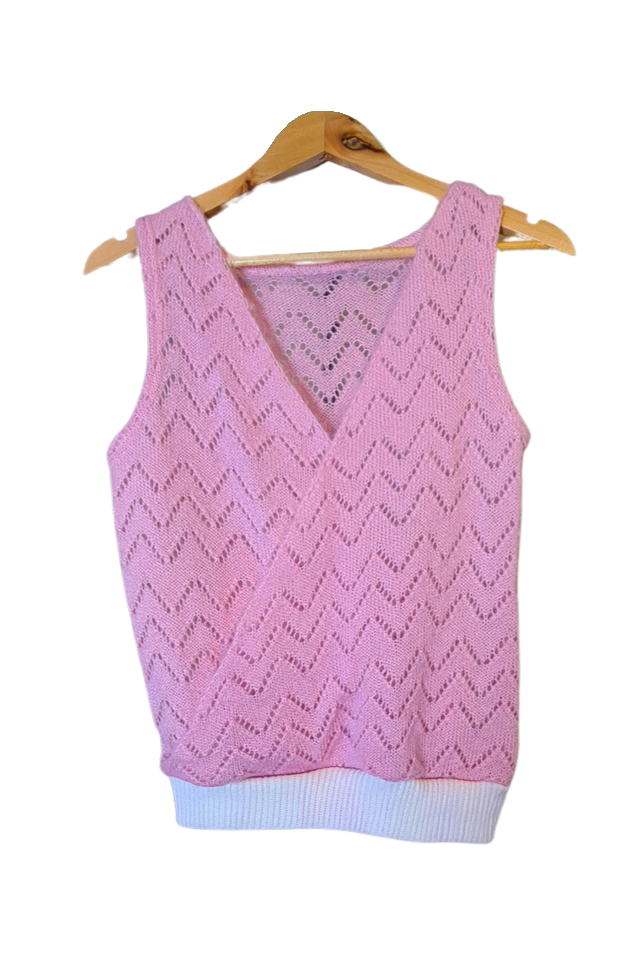 Pastel Pink Knit Top