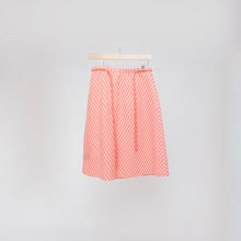 Load image into Gallery viewer, 70s Coral Striped Skirt
