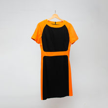 Load image into Gallery viewer, 80s Colourblock Midi Dress
