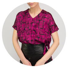 Load image into Gallery viewer, 80s Geometric Blouse
