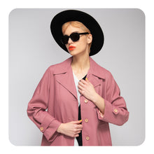 Load image into Gallery viewer, 70s Dusty Pink Trench
