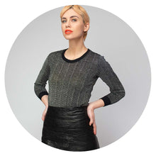 Load image into Gallery viewer, Get Sparkled Metallic Mesh Long-Sleeve
